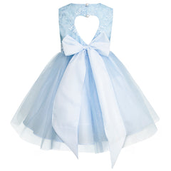 Vestido de Fiesta Azul para Niñas de 3 a 10 Años - Gerat