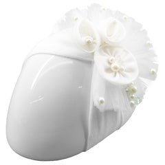 Vestido Gerat de Bautizo para Bebé con Tul y Encaje Blanco