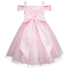 Vestido de Fiesta Rosa con Tul para Niña – Gerat