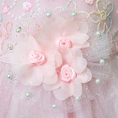 Vestido de Fiesta Rosa con Tul para Niña – Gerat