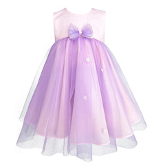 Conjunto Abrigo y Vestido de Fiesta para Bebé Niña Lila y Rosa - Gerat