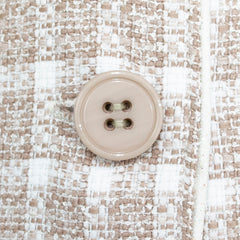 Abrigo de Fiesta Cuadro Vichy Beige para Niña - Gerat