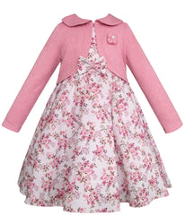 Vestido Floral con Torero Rosa para Niña Gerat