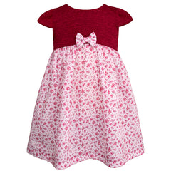 Vestido bata con torero color vino Gerat – Tallas 12 y 18 meses