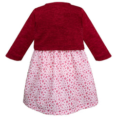Vestido bata con torero color vino Gerat – Tallas 12 y 18 meses