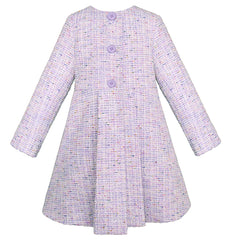 Abrigo Lila para Niña Gerat Tipo Tweed