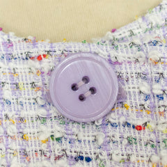 Abrigo Lila para Niña Gerat Tipo Tweed