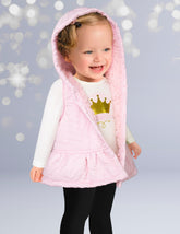 Conjunto para Bebés Gerat 12 a 18 Meses con Chaleco Rosa, Body y Leggings