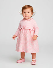 Vestido rosa floral para bebé con diadema incluida | Gerat