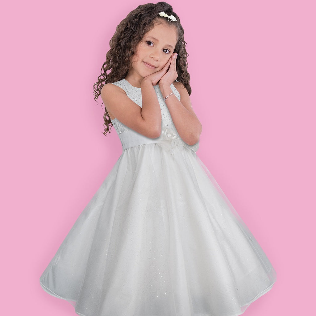 Vestido niña Gerat blanco para Comunión Gerat Infants Boutique
