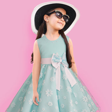Vestido para niñas Gerat color agua