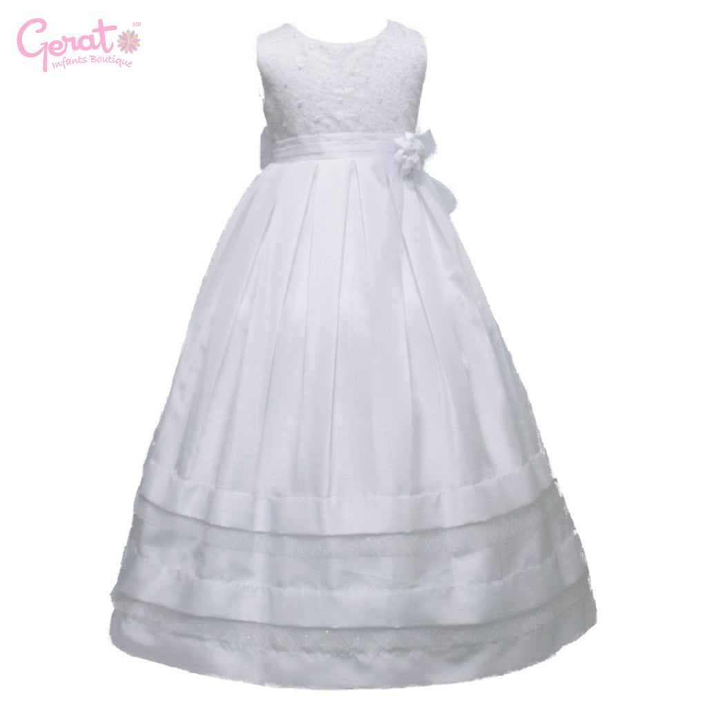 Vestido de primera comunión Gerat color blanco – Gerat Boutique