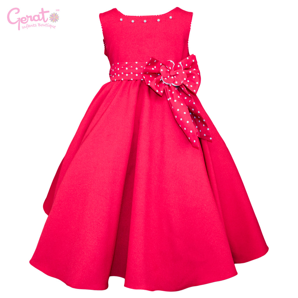 Vestido para niñas Gerat color rojo – Gerat Infants Boutique