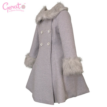 Abrigo para niña Gerat color gris