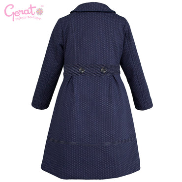 Abrigo para niña Gerat color azul marino