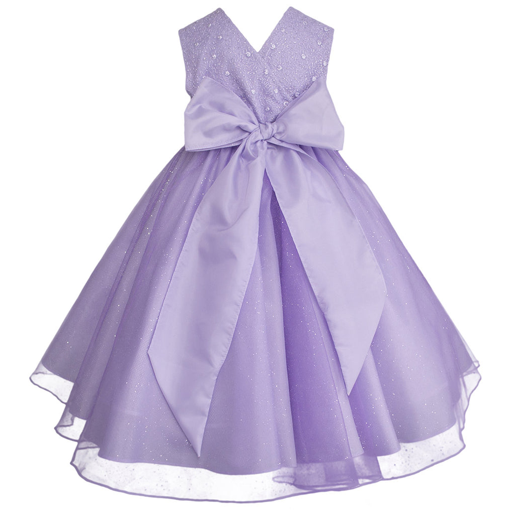 Tropical por no mencionar ángel Vestido de fiesta para niña Gerat color lila – Gerat Infants Boutique