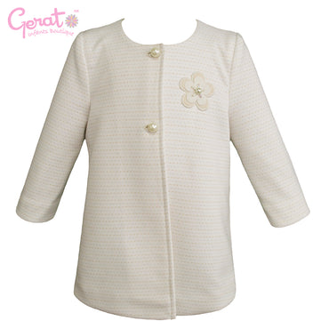Abrigo para bebé marca Gerat color hueso beige