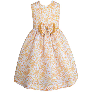 Vestido de niña Gerat estampado flores amarillo