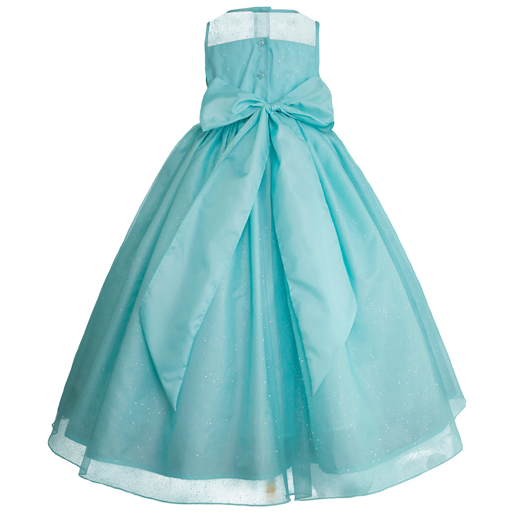 Vestido de fiesta para niñas Gerat color turquesa – Gerat Infants Boutique