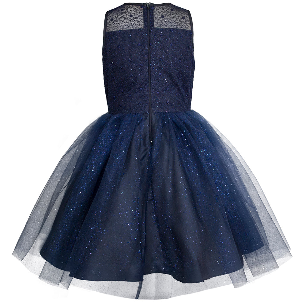 pasatiempo todo lo mejor Suavemente Vestido de fiesta Juvenil para niña color azul marino – Gerat Infants  Boutique