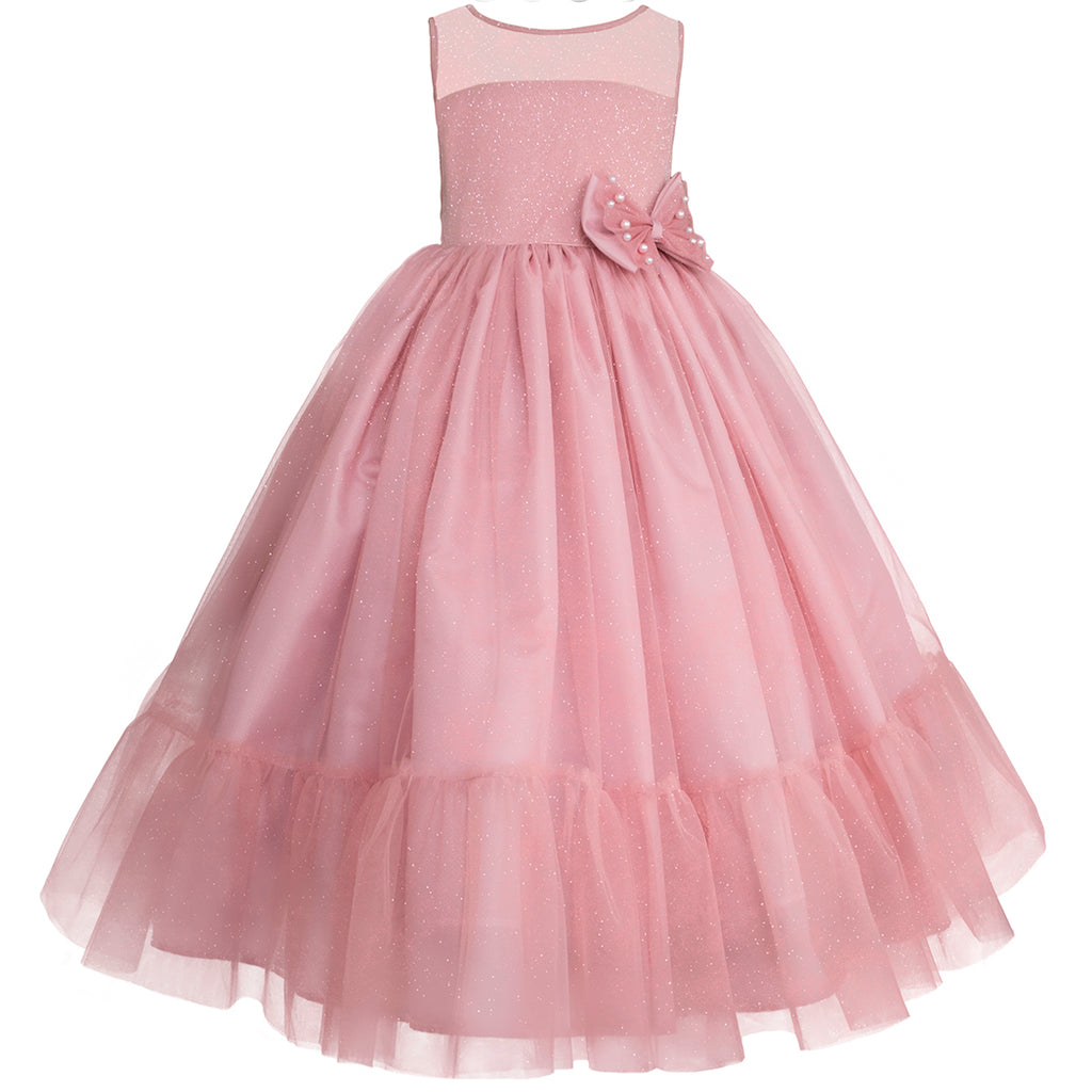 Vestido de fiesta para niña blush Gerat – Gerat Infants Boutique
