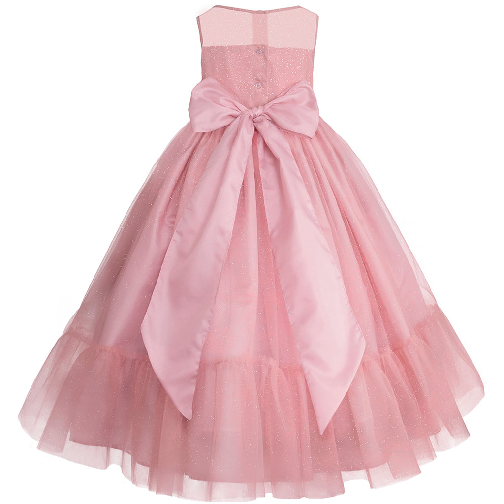 Vestido de niña rosa blush Gerat – Gerat Infants Boutique