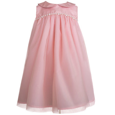 Bata para bebé de fiesta color palo de rosa
