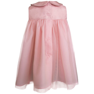 Bata para bebé de fiesta color palo de rosa