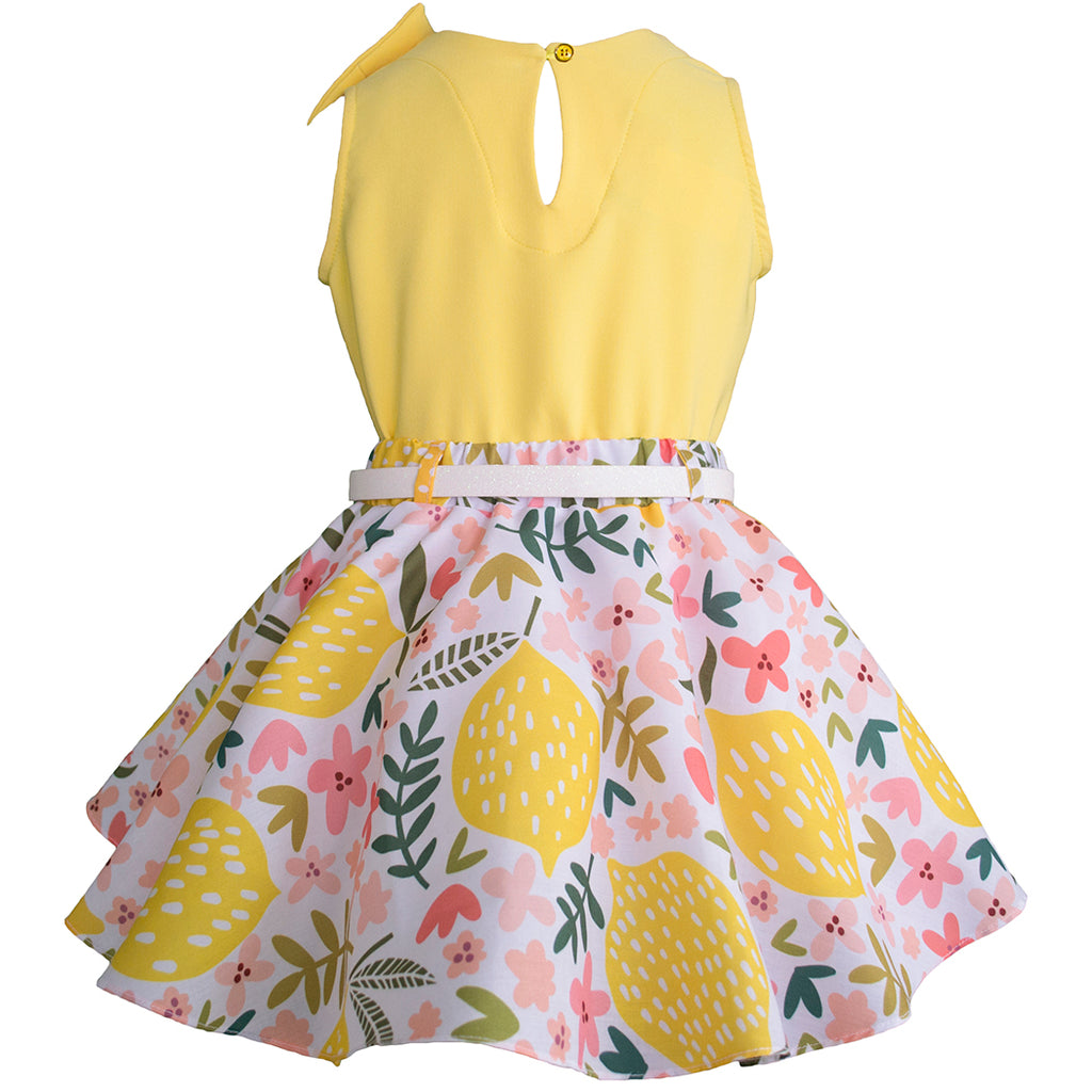 Valiente Creyente pozo Conjunto de blusa y falda para niña color amarillo – Gerat Infants Boutique