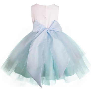 Vestido de fiesta para niñas unicornio color azul cielo Gerat