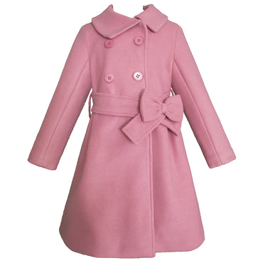 Abrigo para niña Gerat color palo de rosa