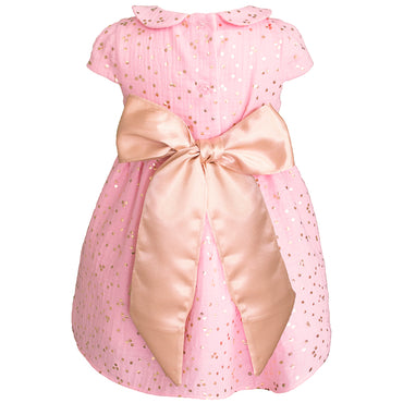 Bata para bebé Gerat color rosa con oro