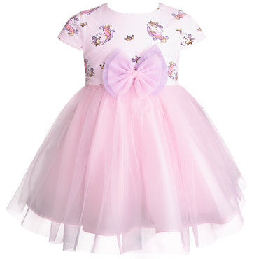 Bata tutú para bebe color rosa con lila Gerat