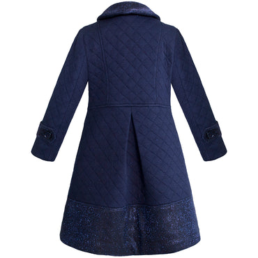 Abrigo para niña color azul marino Gerat