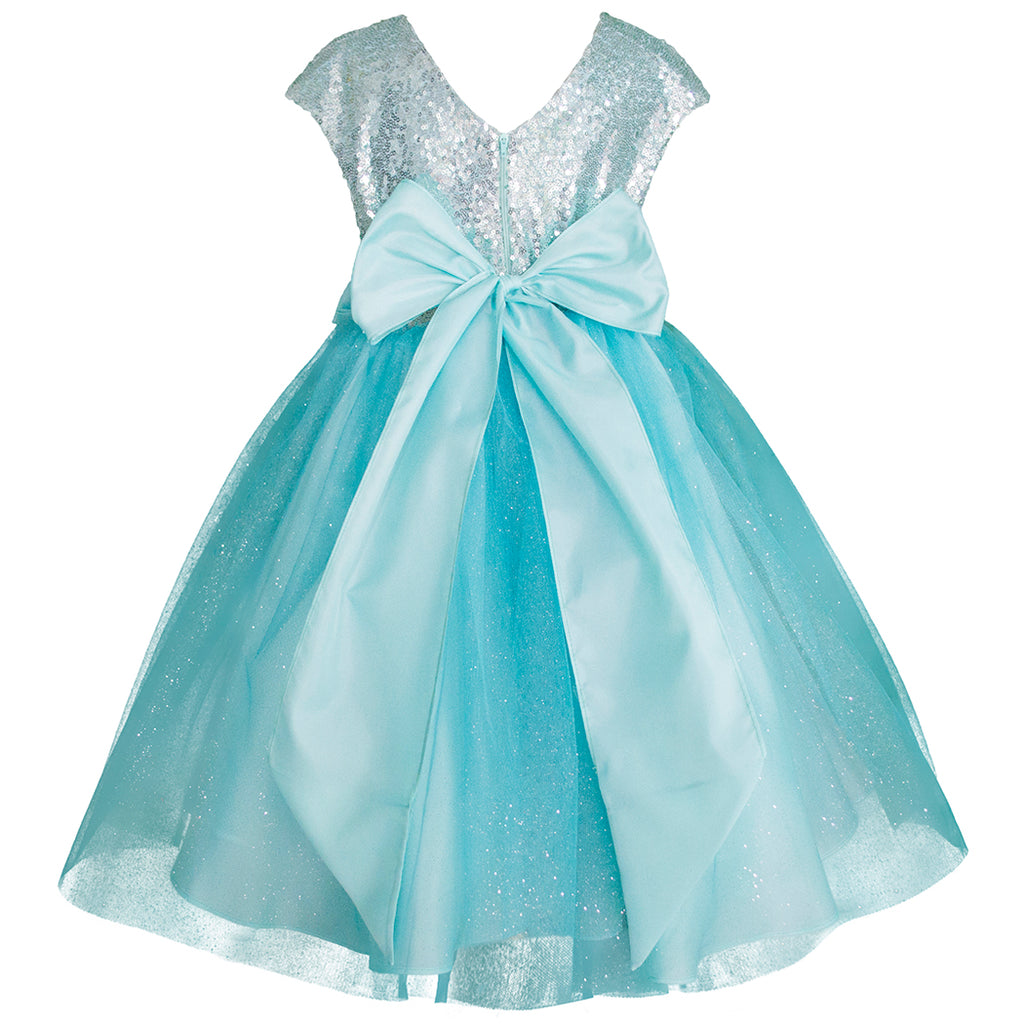 Vestido de fiesta para niña verde Gerat – Gerat Boutique