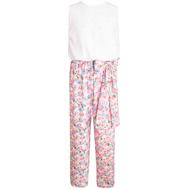 Conjunto de pantalón con blusa para niña color rosa Gerat