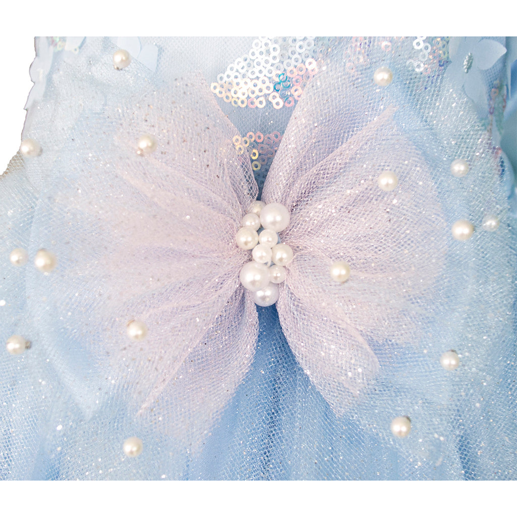 Vestidos azul cielo cortos clearance para niñas