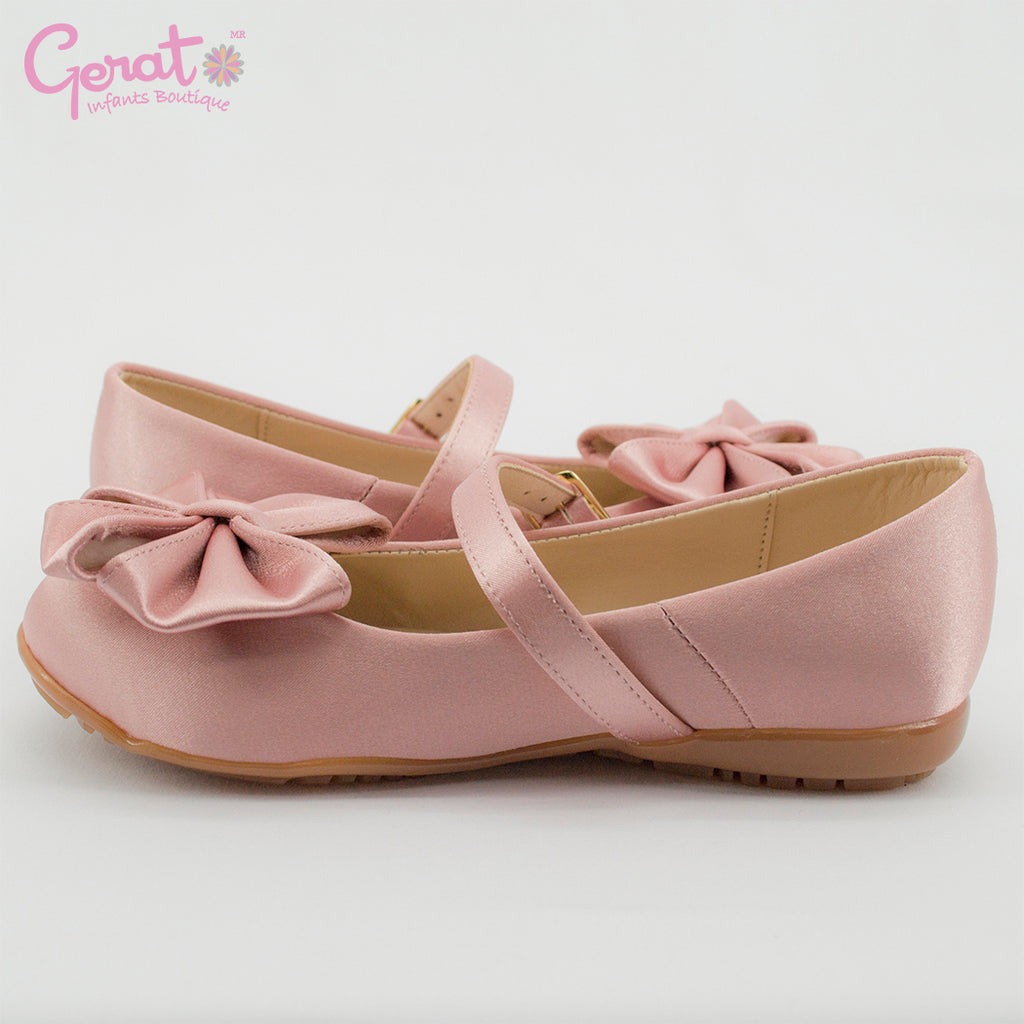 Guijarro salud Reembolso Zapatos para niña de fiesta color palo de rosa – Gerat Infants Boutique