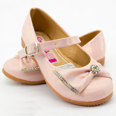 Zapatos para niña de fiesta color palo de rosa