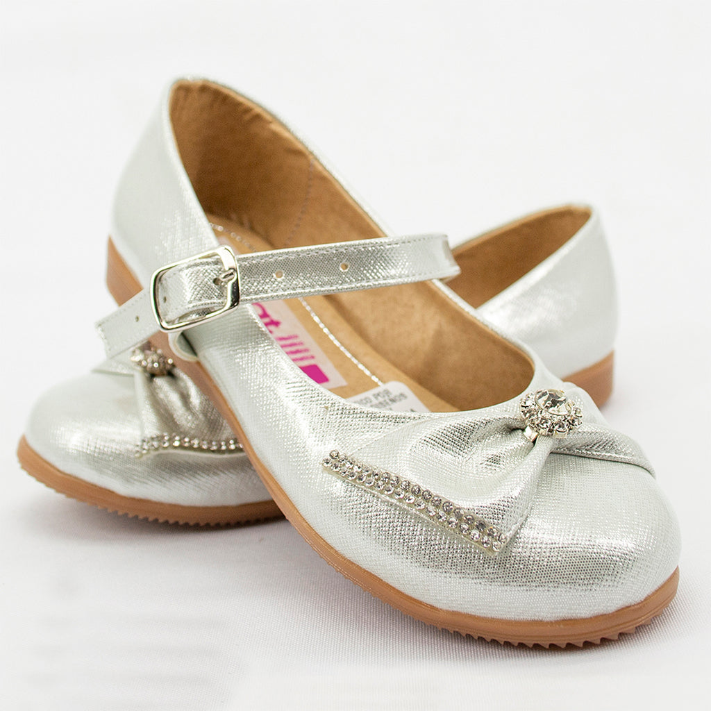 Zapatos para niña Gerat de fiesta color plata