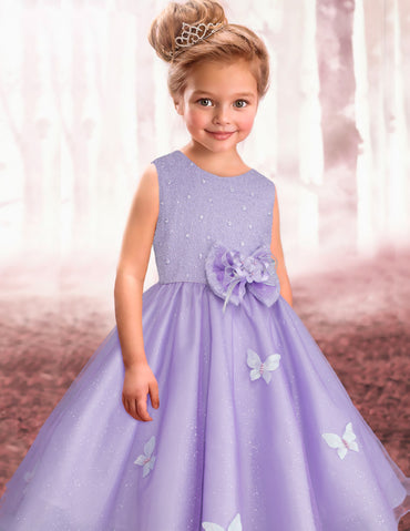Vestido de fiesta para niña Gerat color lila