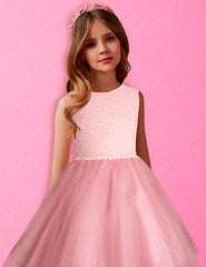 Vestido de fiesta juvenil Gerat color Palo de Rosa