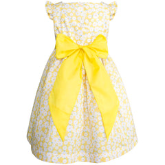 Vestido Amarillo con Margaritas para Niña Gerat