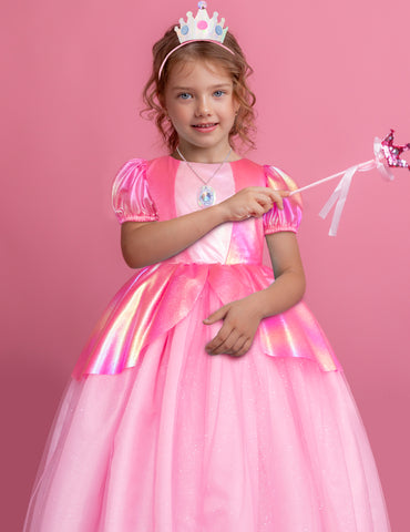 Vestido de princesa color rosa Gerat