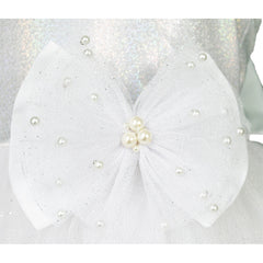 Vestido de Fiesta blanco plata para Niñas de Gerat