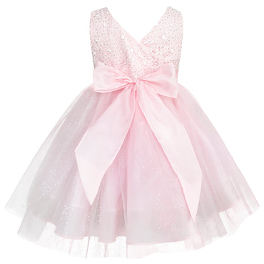 Vestido rosa de fiesta para Niñas - Encanto y Brillo para Ocasiones Especiales