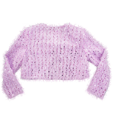 Suéter de Lentejuelas lila para Niñas de Gerat