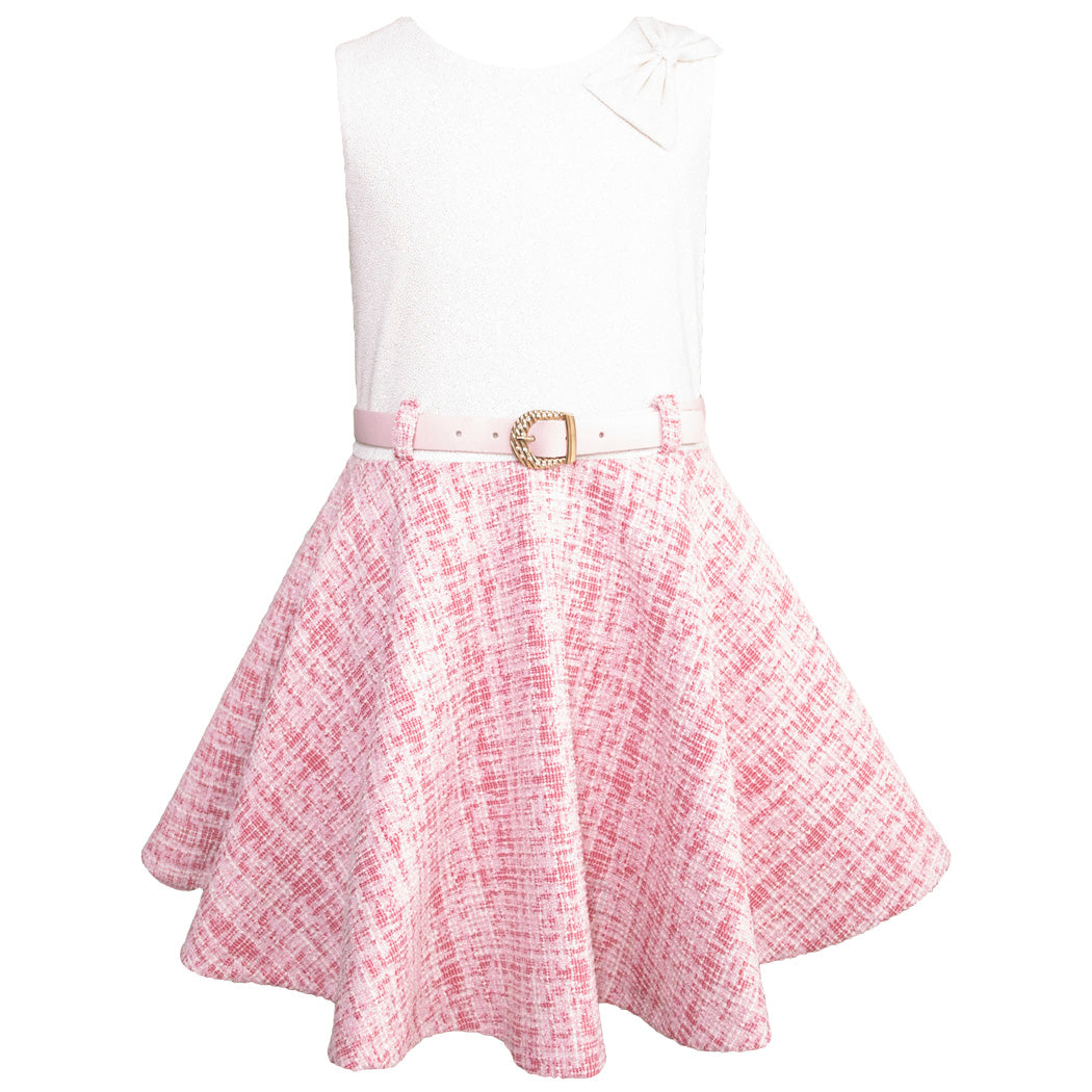 Conjunto de Vestido y Saco Rosa para Niñas de 6 a 10 Años | Gerat