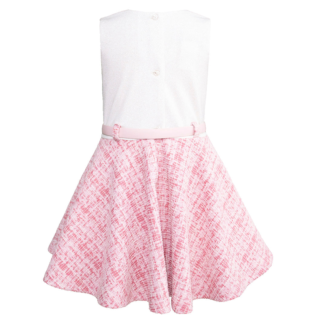 Conjunto de Vestido y Saco Rosa para Niñas de 6 a 10 Años | Gerat