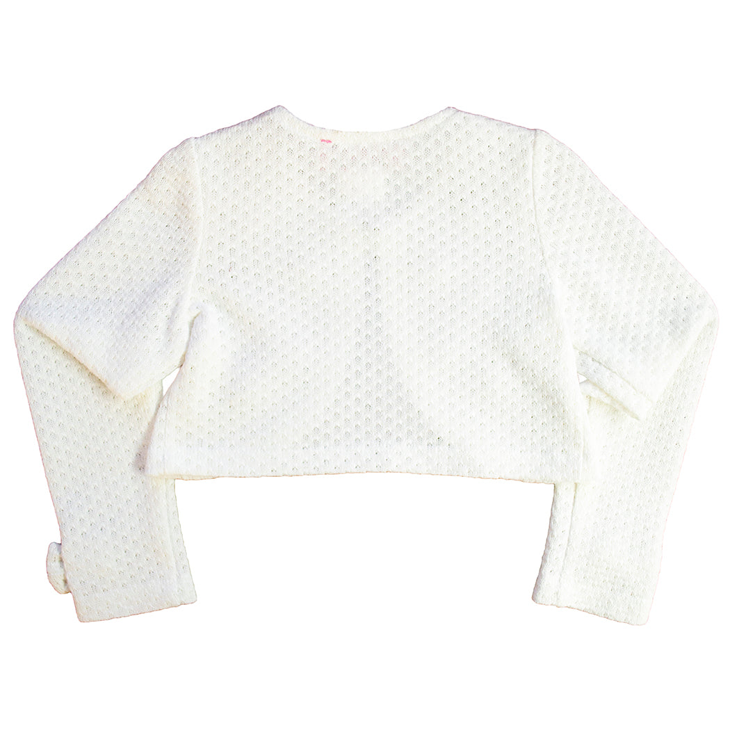 Suéter Elegante Hueso para Niñas con Moños - Gerat